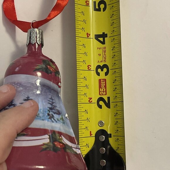 Vintage Thomas Pacconi Metal Tin Ornaments 3Bells, 1 Santa, 1 Nutcracker, Star - Picture 10 of 15